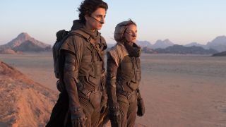 Timothee Chalamet and Rebecca Ferguson in Dune