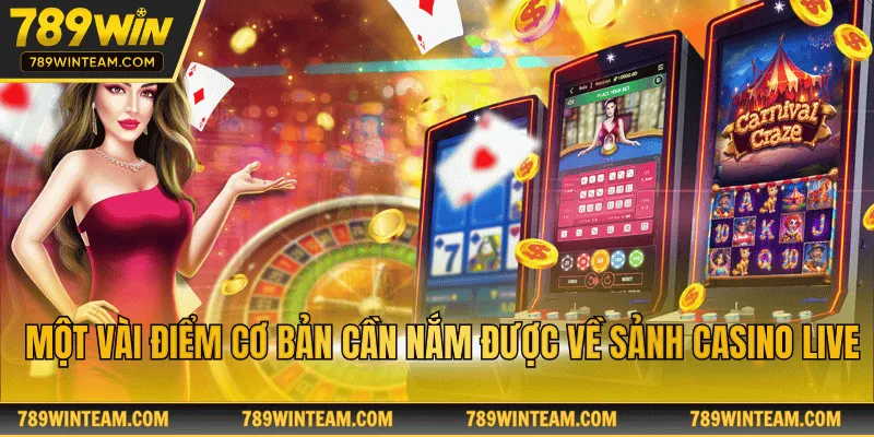 Một vài điểm cơ bản cần nắm được về sảnh casino live